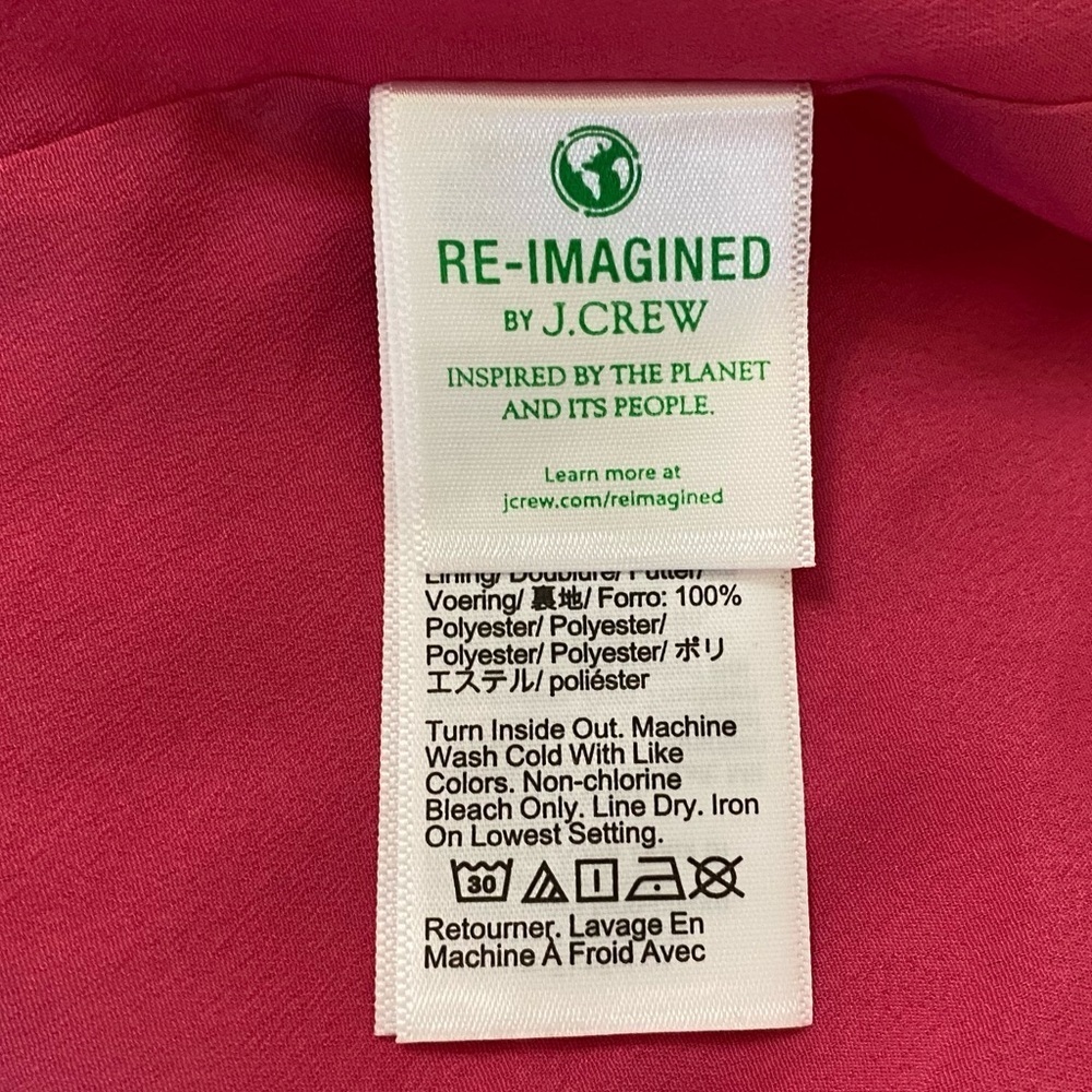 J Crew New Womens Size XXS Pink Cupro Sleeveless Cinched Waist Lined Midi Dress - Picture 10 of 13